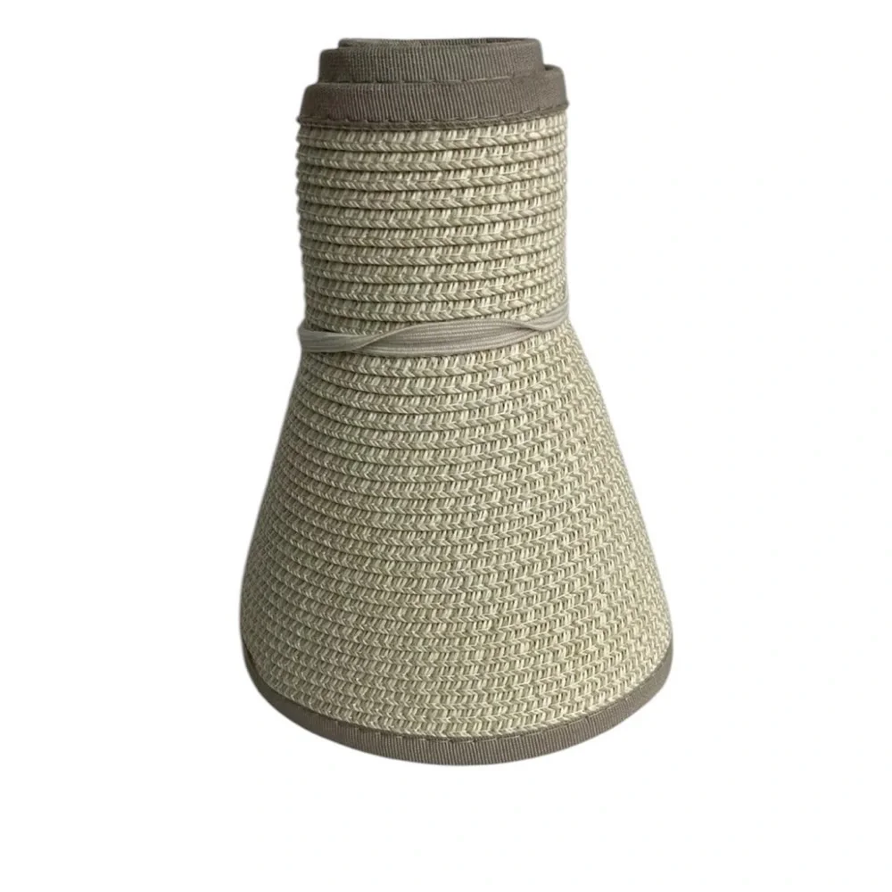 NEW San Diego Hat Co Roll Up Packable Sun Visor tan/beige OS‎